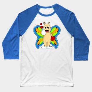 Butterfly with Heart Baseball T-Shirt